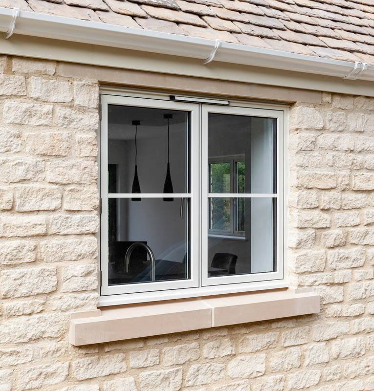 Aluminium windows on residential building